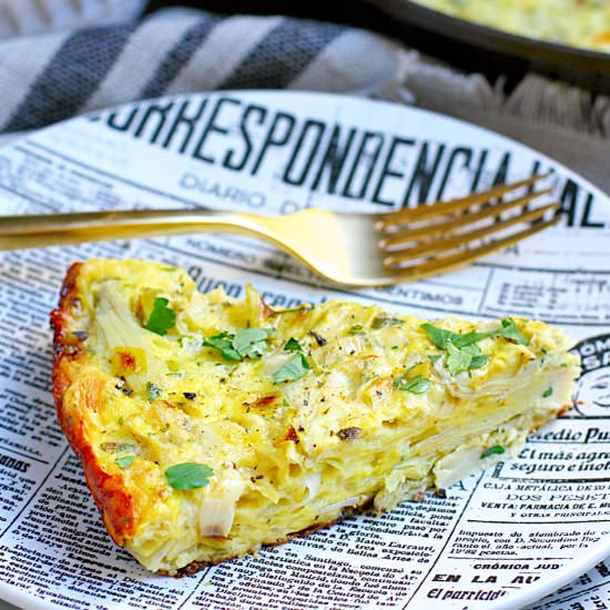 Duck Egg Frittata - Recipe photo by twoofakindcooks