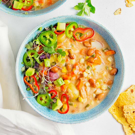 Creamy Southwestern Soup - Recipe photo by monkey and me kitchen adventures