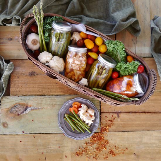 Harissa Pickled Vegetables - Recipe photo by CookBetterThan