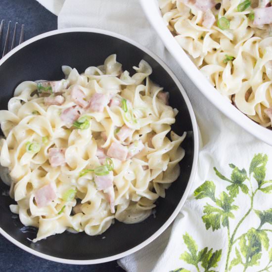 Parmesan Noodles and Ham - Recipe photo by Coco and Ash
