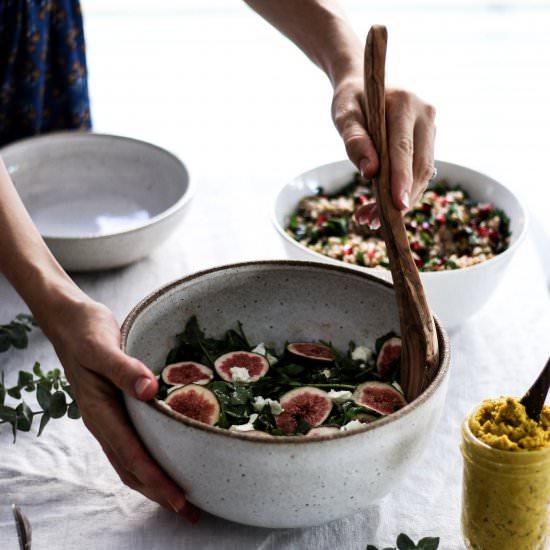 Fig and Goats Cheese Salad - Recipe photo by sarahbellnutrition