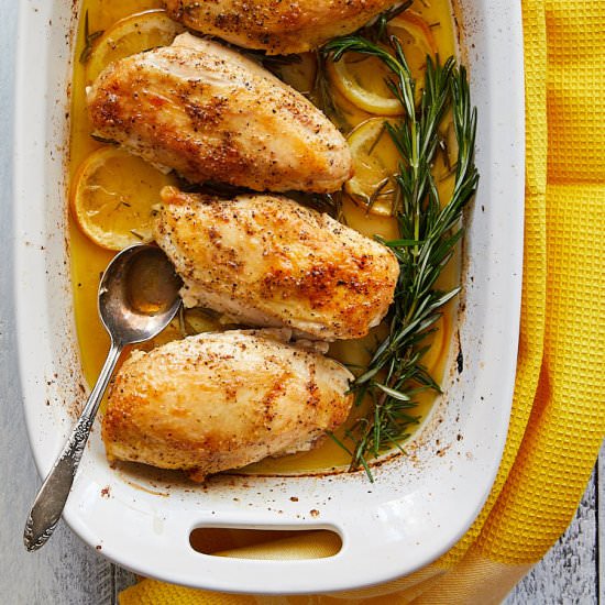 Chicken Breast w/ Lemon & Rosemary - Recipe photo by cravingtasty