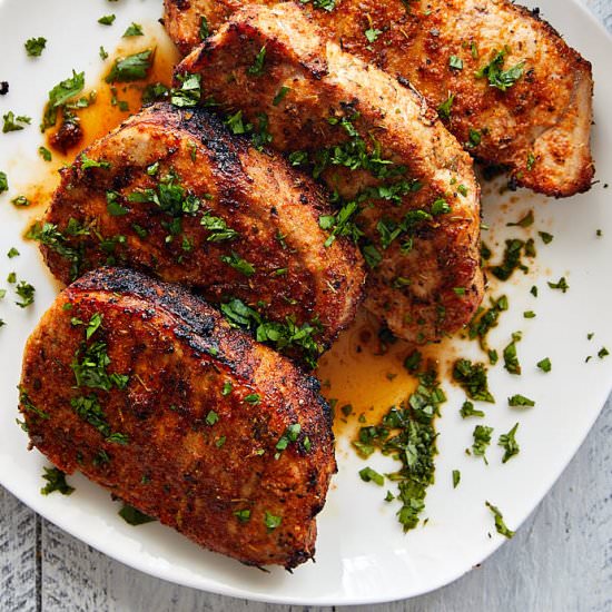 Creole Broiled Pork Chops - Recipe photo by cravingtasty