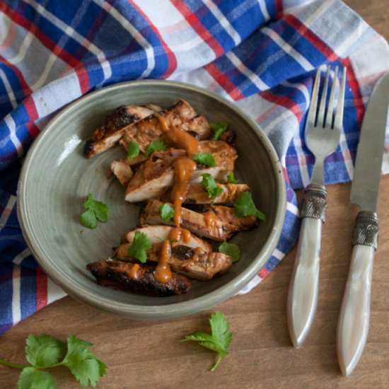 Korean Style Grilled Boneless Chicken - Recipe photo by kitchencoup
