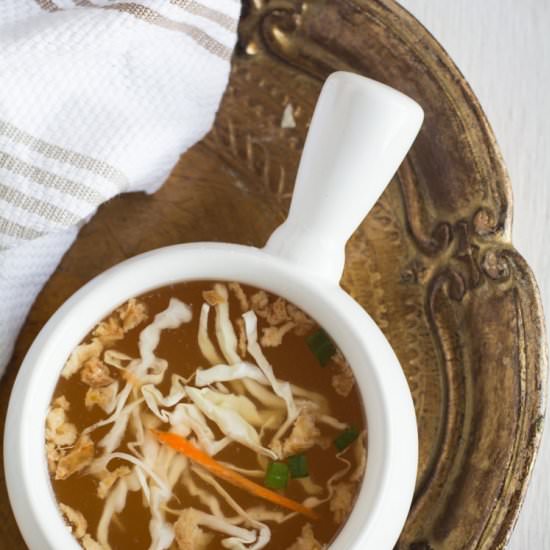 Vegan Hibachi Soup - Recipe photo by pepperbowl