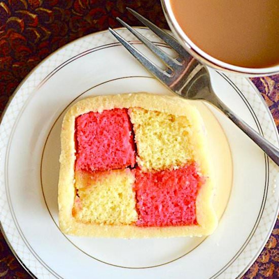 Lemon Rose Battenberg Cake - Recipe photo by jeanieandluluskitchen