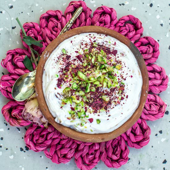 Gulkand Shrikhand - Recipe photo by Anu@MyGingerGarlicKitchen