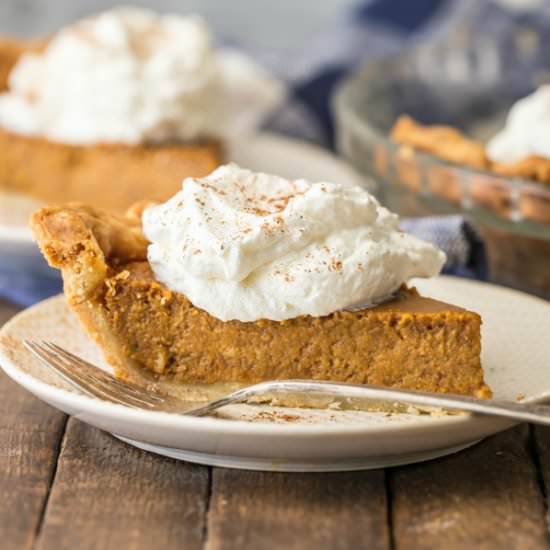 Brown Sugar Pumpkin Pie - Recipe photo by the cookie rookie