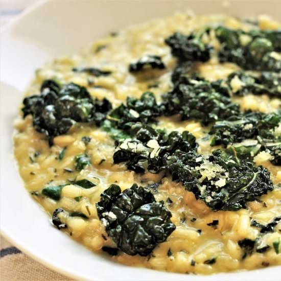 Risotto of Winter Greens - Recipe photo by grubdaily