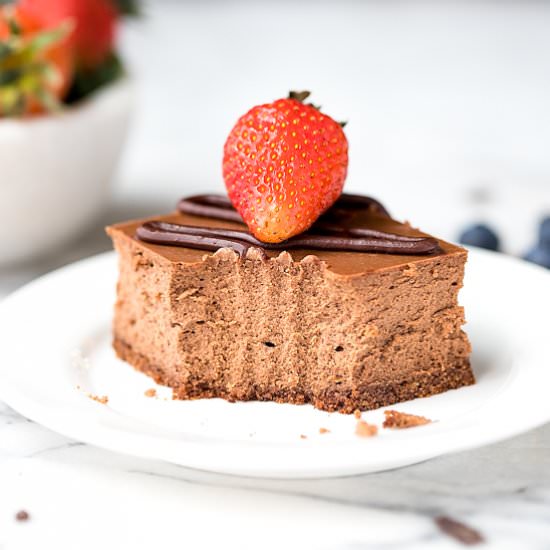 Chocolate Cheesecake Bars - Recipe photo by lslfunblog