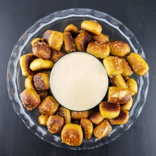 Soft Pretzels and Beer Cheese - Recipe photo by sipandspice