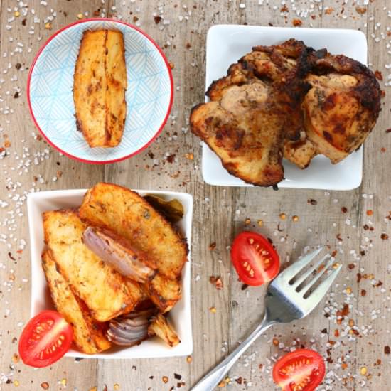 Cajun Potato Wedges - Recipe photo by 5Flavours
