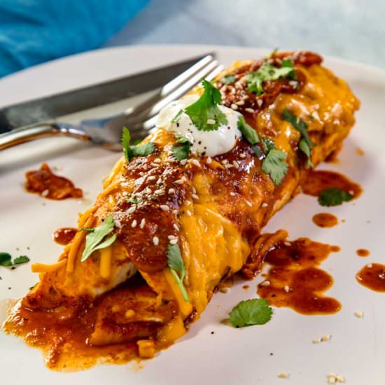 Potato and Beef Enchiladas - Recipe photo by keviniscooking