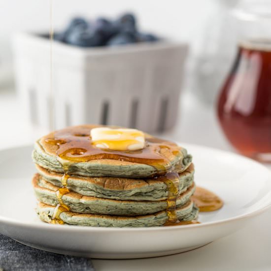 Leftover Oatmeal Blender Pancakes - Recipe photo by MakeAheadMealMom