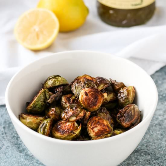 simple roasted brussels sprouts - Recipe photo by tasty seasons