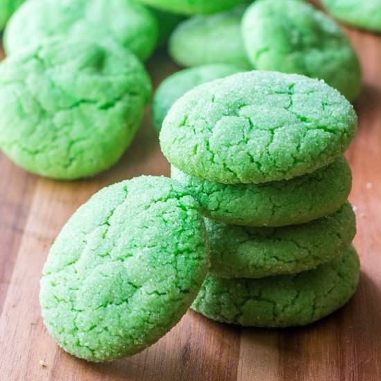 Green Soft Sugar Cookies - Recipe photo by AWickedWhisk