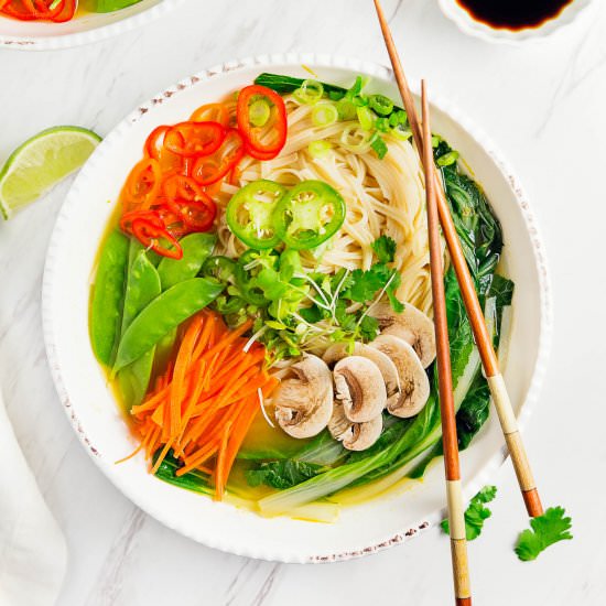 Vegan Pho - Recipe photo by monkey and me kitchen adventures