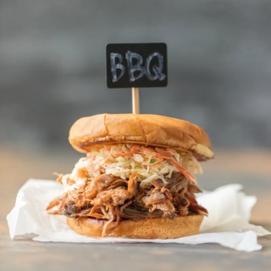 Slow Cooker BBQ Pork - Recipe photo by the cookie rookie
