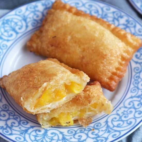 Peach Mango Pocket Pies - Recipe photo by foxy folksy