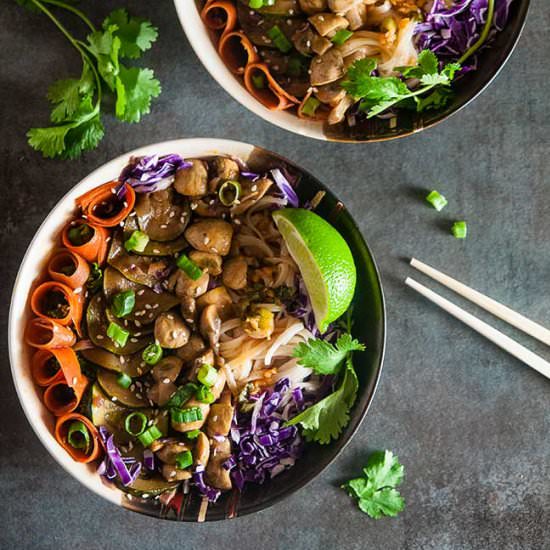 Korean Vegetable Noodle Bowls - Recipe photo by SeasonedSprinkles