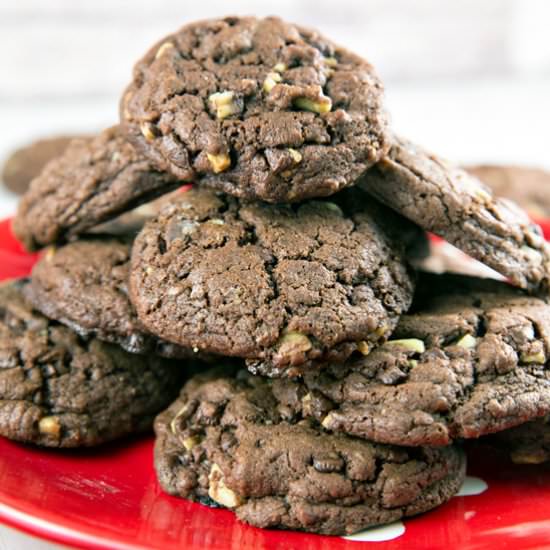 Chewy Chocolate Mint Cookies - Recipe photo by bunsenburnerbakery