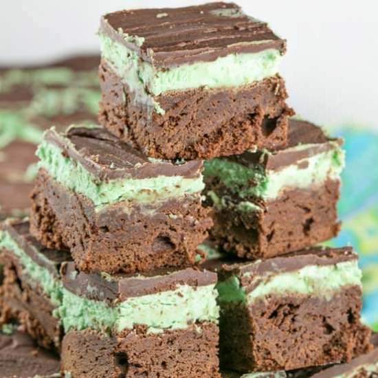 Mint Irish Cream Brownies - Recipe photo by bunsenburnerbakery