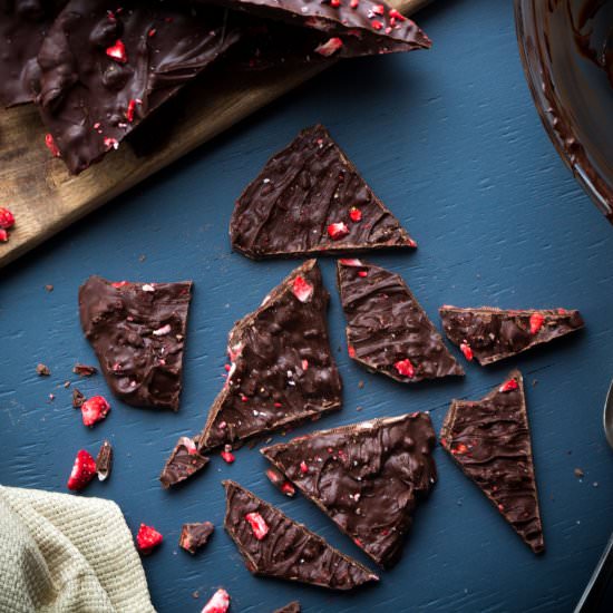 Chocolate Covered Strawberry Bark - Recipe photo by LifeAfterWheat