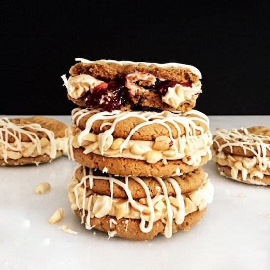 PB&J Sandwich Cookies - Recipe photo by bakeandtell