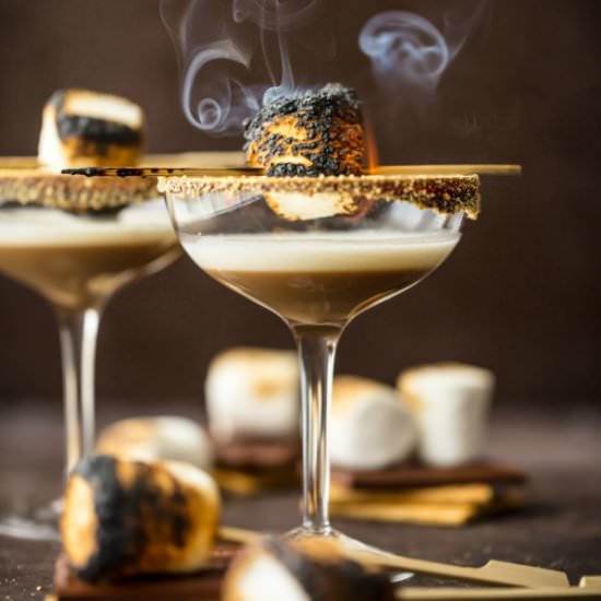 Toasted S'more Martini - Recipe photo by the cookie rookie