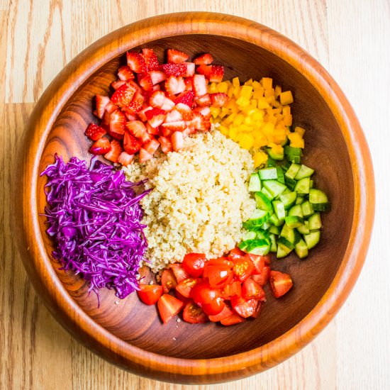 Rainbow Quinoa Salad - Recipe photo by mghthakkar
