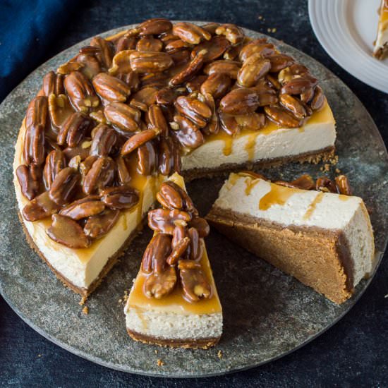 Pecan Pie Cheesecake - Recipe photo by Domestic Gothess