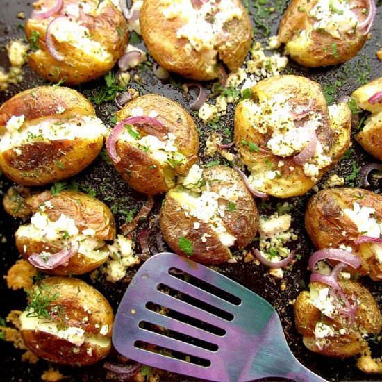 Roasted Greek Potatoes - Recipe photo by RealGreekRecipes