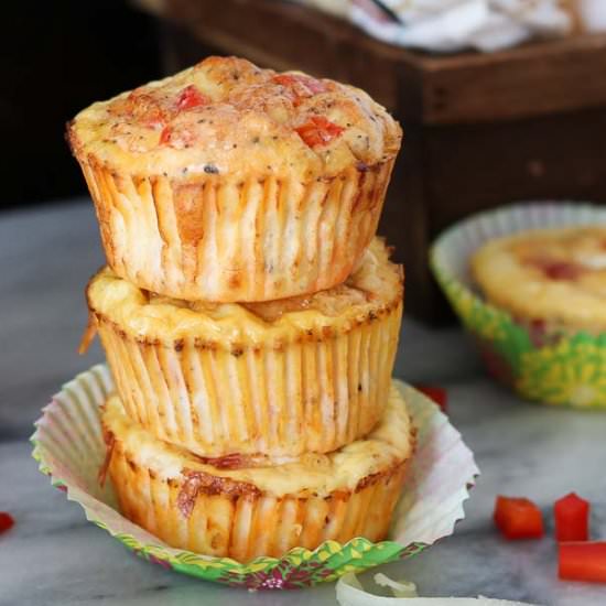 Breakfast Ham & Egg Muffins - Recipe photo by Girl Heart Food