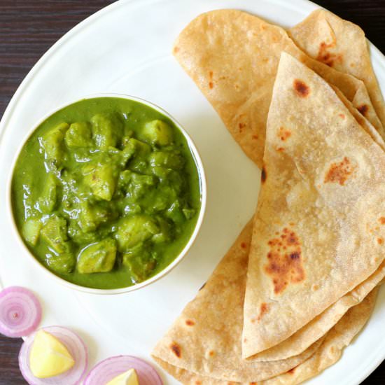 Palak Aloo - Recipe photo by F For Flavour