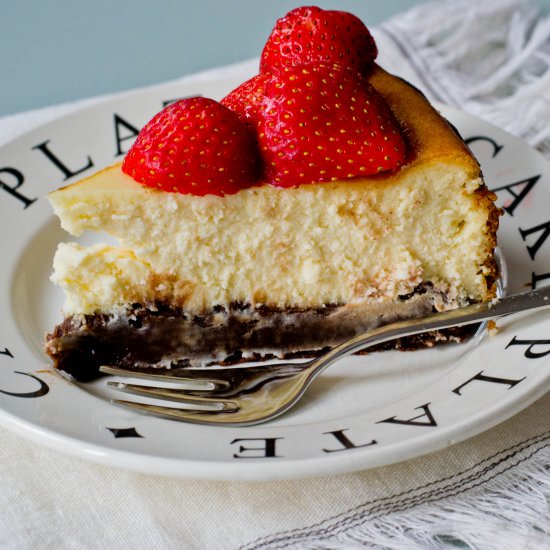 Double chocolate cheesecake - Recipe photo by Uit de pan van San