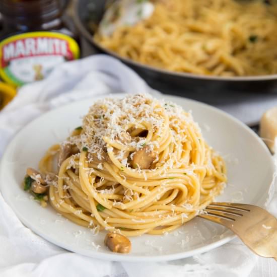 Marmite Pasta - Recipe photo by dontgobaconmyheart