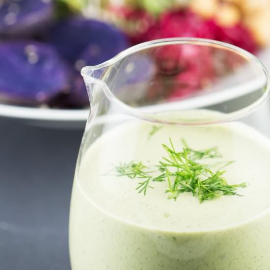 Hemp dill dressing - Recipe photo by Chickfoodtv