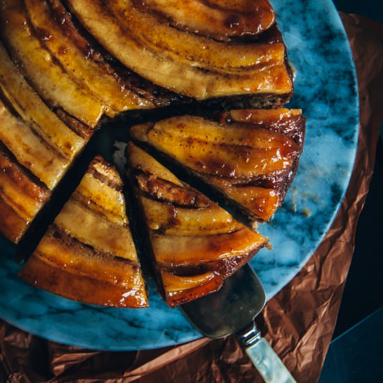 Chai Banana Upside Down Cake - Recipe photo by Heypopsicle