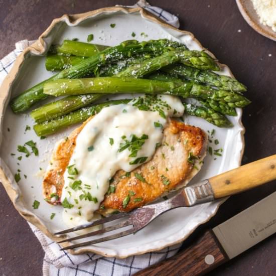 Garlic Parmesan Pork Chops - Recipe photo by the cookie rookie