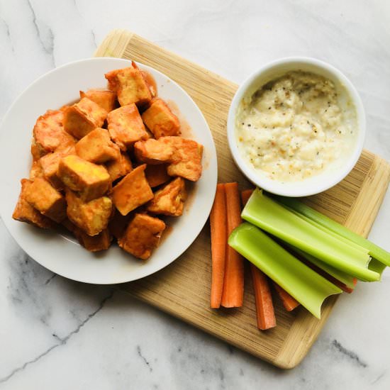 Baked Tofu Buffalo Bites - Recipe photo by kbaked