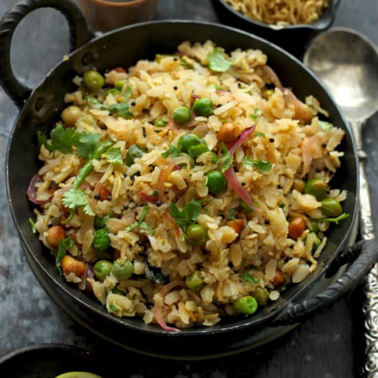 Matar Poha (Chura Matar) - Recipe photo by Funfoodandfrolic