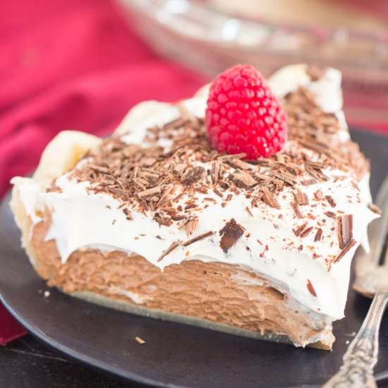 Chocolate Irish Cream Pie - Recipe photo by thegoldlininggirl