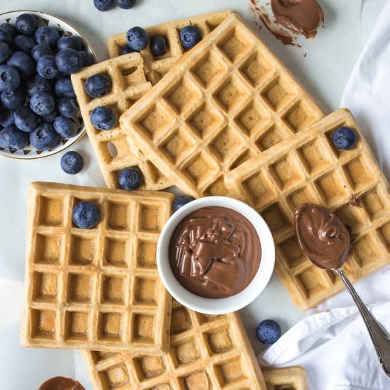 BASIC VEGAN WAFFLES FOR BEGINNERS - Recipe photo by Vanillacrunnch