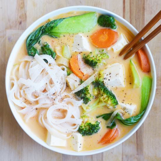 Coconut Curry Noodle Soup - Recipe photo by The Colorful Kitchen