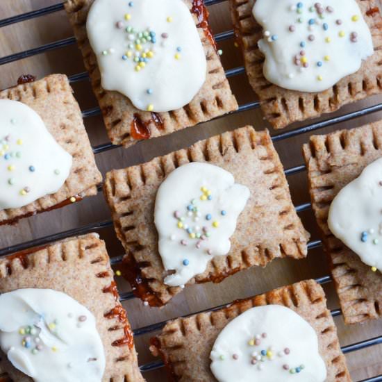 Vegan PB & J Pop-Tart Cookies - Recipe photo by The Colorful Kitchen