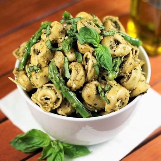 Pesto Tortellini Salad - Recipe photo by thekitchenismyplayground