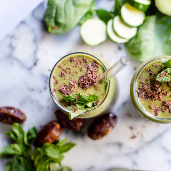 Veggie-Loaded Mint Chocolate Shake - Recipe photo by Thenaturalnurturer