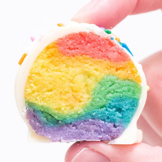 Rainbow Cake Truffles - Recipe photo by cookingwithjanica