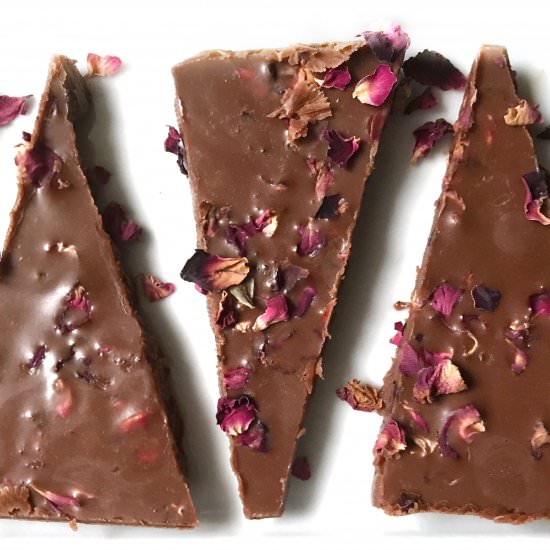 Cinnamon-Rose Cacao Fudge - Recipe photo by goodwitchkitchen