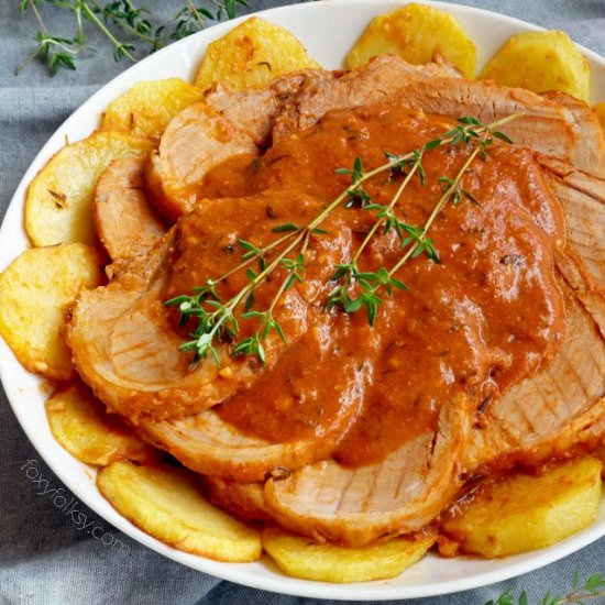 Pork Asado Kapampangan - Recipe photo by foxy folksy